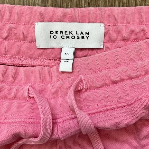 DEREK Lam 10 Crosby Indya Sailor Button Shorts Pink Lady - Picture 2 of 4